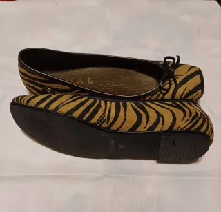 Bailarinas animal print suela goma