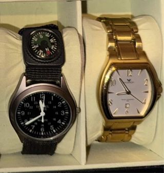 Set 2 Relojes Diesel y viceroy Negro y Dorado