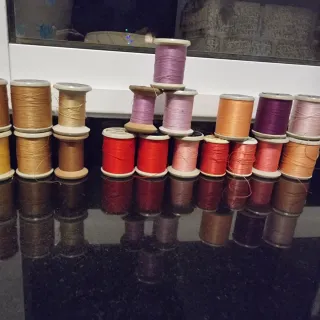 Lote de hilos de bordar
