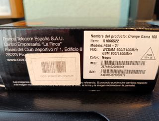 Teléfono Fijo Móvil Orange 3G Batería Emergencia