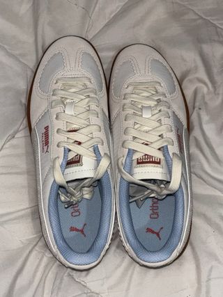 Zapatillas Puma Palermo Beige y Azul