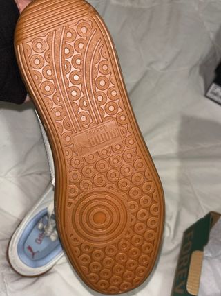 Zapatillas Puma Palermo Beige y Azul