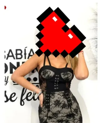 Vestido fiesta encaje corsé