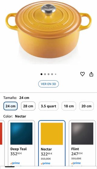Le Creuset Hierro Fundido 24cm Amarilla