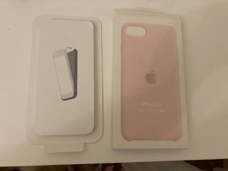 Caja de Funda iPhone SE Rosa Silicona Apple