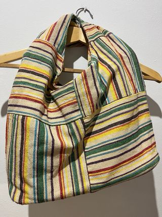 2 Bolsos: Talabartería y Saco Multicolor