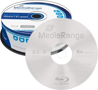 MediaRange - BLU-Ray Disc BD-r, 25 GB / 135 min