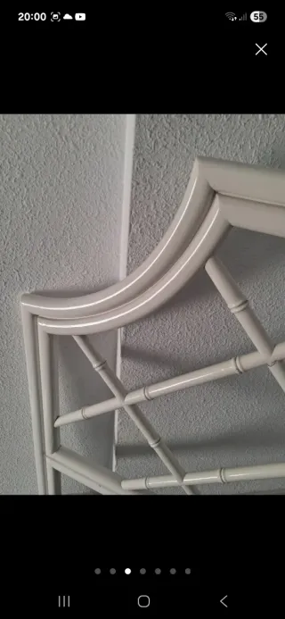 Cabecero Bambú Blanco Semiantiguo  1'60