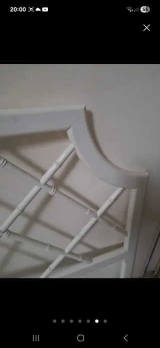 Cabecero Bambú Blanco Semiantiguo  1'60