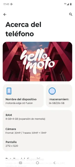 Motorola Edge 60 Blu