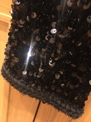 Chaqueta Mango Lentejuelas Negra Talla S