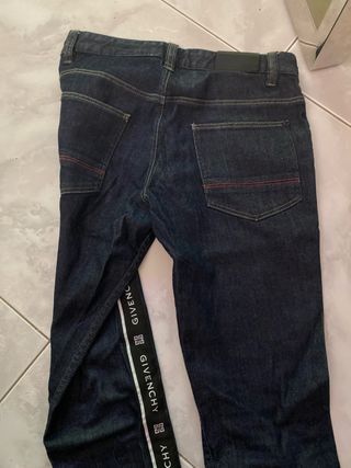 Jeans Givenchy neri con banda logo