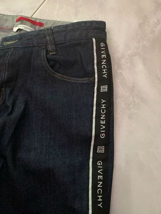 Jeans Givenchy neri con banda logo