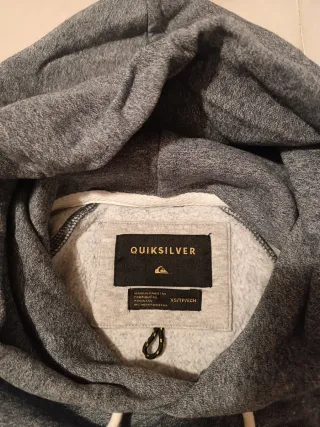 Sudadera con capucha Quiksilver gris