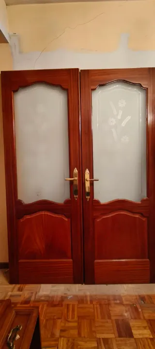 Puertas de madera maciza para salón