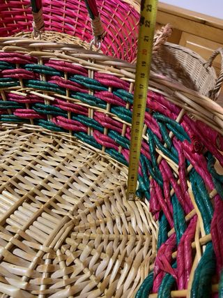 Cesti decorativi natalizi in vimini