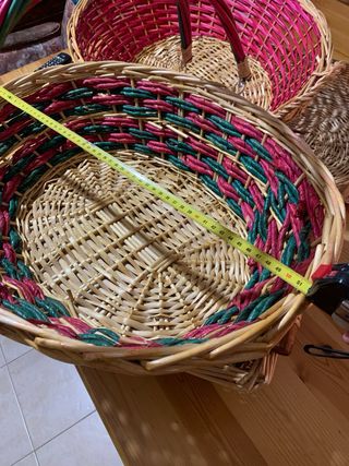 Cesti decorativi natalizi in vimini