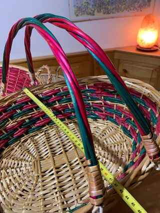 Cesti decorativi natalizi in vimini