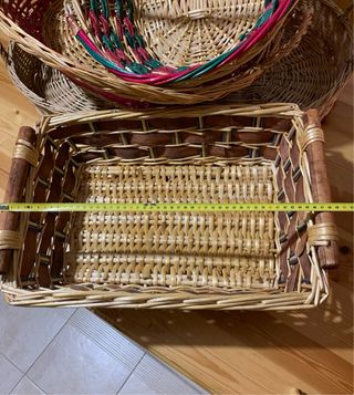 Cesti decorativi natalizi in vimini