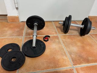 Kit Mancuernas Ajustables Pesas Gimnasio