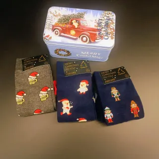 Lata Calcetines Navidad Hombre. Talla 40-45
