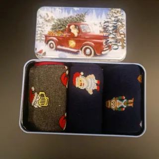 Lata Calcetines Navidad Hombre. Talla 40-45