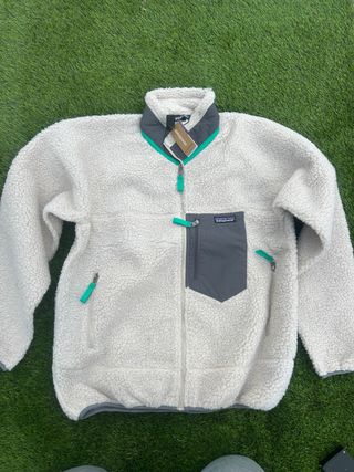 Felpa Patagonia Taglia L Beige/Grigio