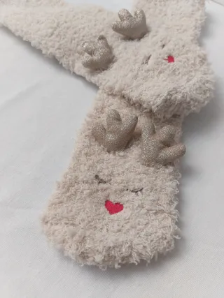 Calcetines reno Navidad con bolsa