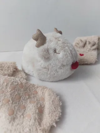 Calcetines reno Navidad con bolsa