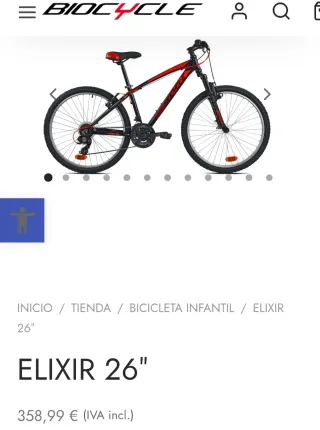 Bicicleta Biocycle Elixir 26 Talla M