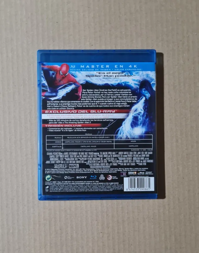 Blu-ray Spiderman 2 El Poder de Electro