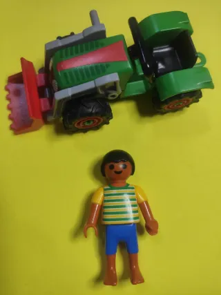 Playmobil Tractor y Niño