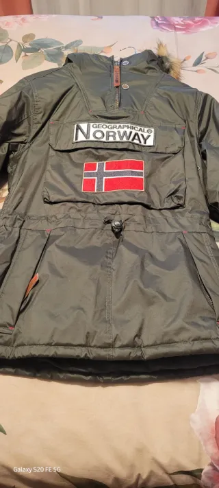 Abrigo Geographical Norway Verde