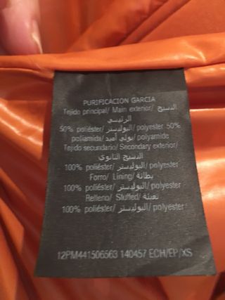 Abrigo Purificación García Naranja