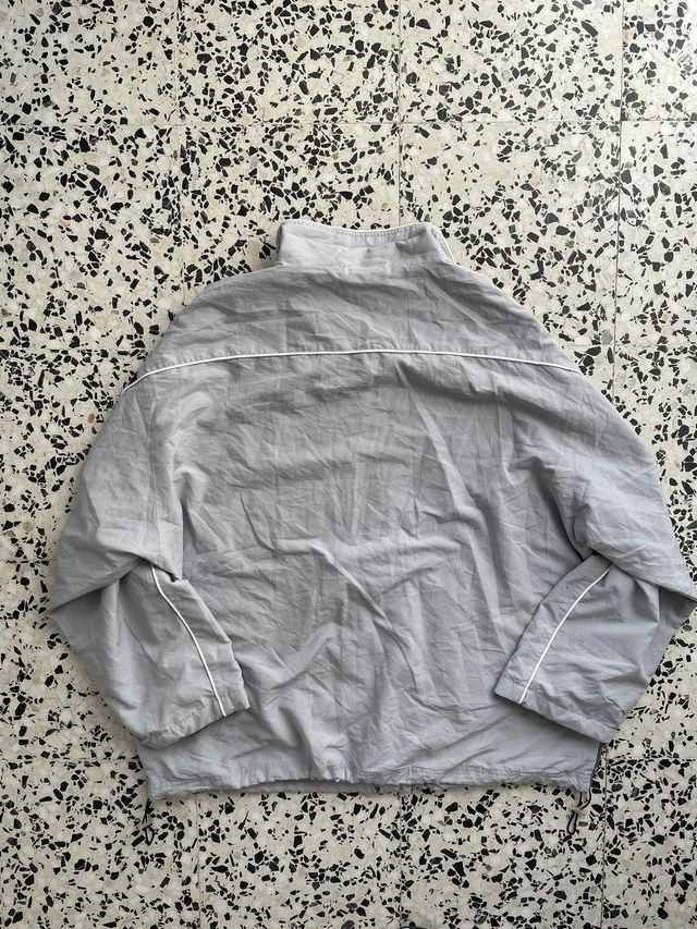 Vintage Reebok Grey Track Jacket Windbreaker - 2XL