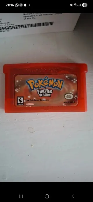 Pokemon fire red version english (read descript.)