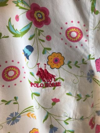 Camisa Polo Horse floral Talla M
