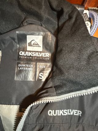 Chaqueta Quiksilver Negra Talla S Hombre
