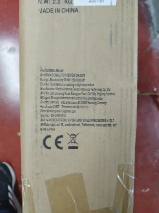 Calefactor Radiador CH-2001 750w/1250w/2000w