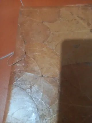 Álbum de fotos natural mediano.