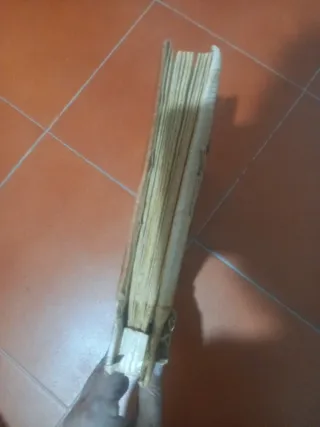 Álbum de fotos natural mediano.