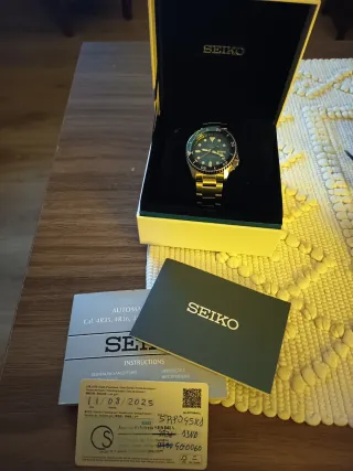 Reloj Seiko Azul y Plateado