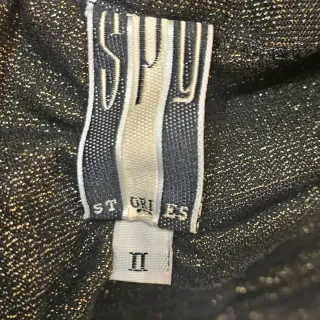 Maglietta donna corta arricciata laminata marrone