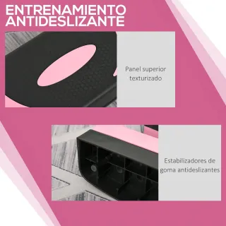 Step Aeróbic Fitness Antideslizante Rosa