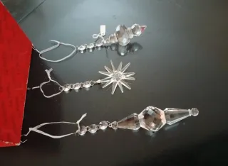 3 Pendenti Natalizi Cristallo Le Perle