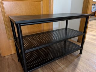 Banco zapatero metálico negro Pinnig Ikea
