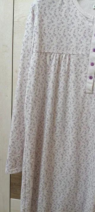 Camisón polar flores