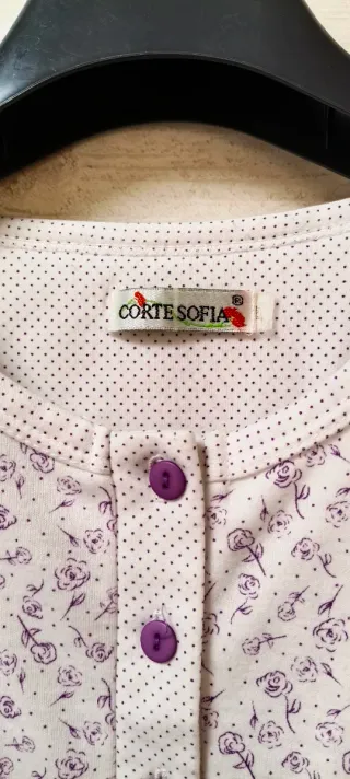 Camisón polar flores
