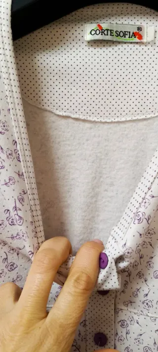 Camisón polar flores