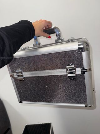 Carrito-Maleta purpurina uñas/peluquería